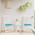 Vidaxl tuinstoelkussens 2 st 50x50x4 cm stof blauw