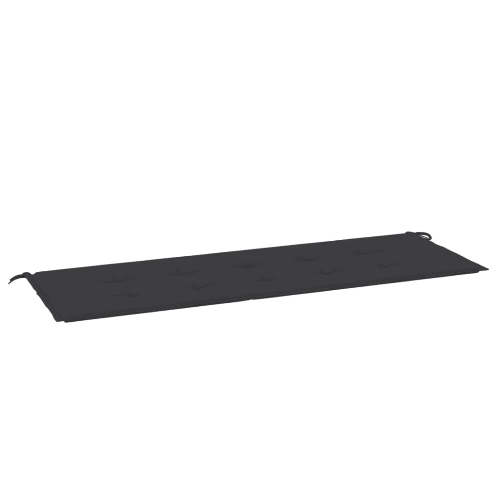 Vidaxl tuinbankkussen 150x50x4 cm oxford stof zwart