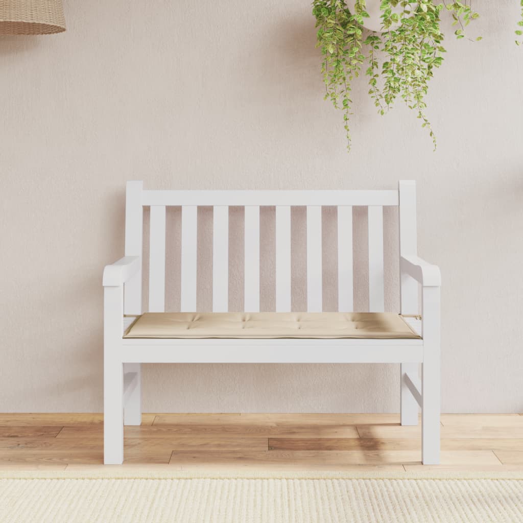 Vidaxl tuinbankkussen 100x50x4 cm oxford stof beige