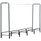 Vidaxl haardhoutrek 240x35x120 cm staal antraciet