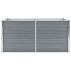 Vidaxl plantenbak verhoogd 160x80x45 cm gegalvaniseerd staal grijs