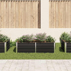 Vidaxl plantenbak verhoogd 160x80x45 cm gegalvaniseerd staal antraciet
