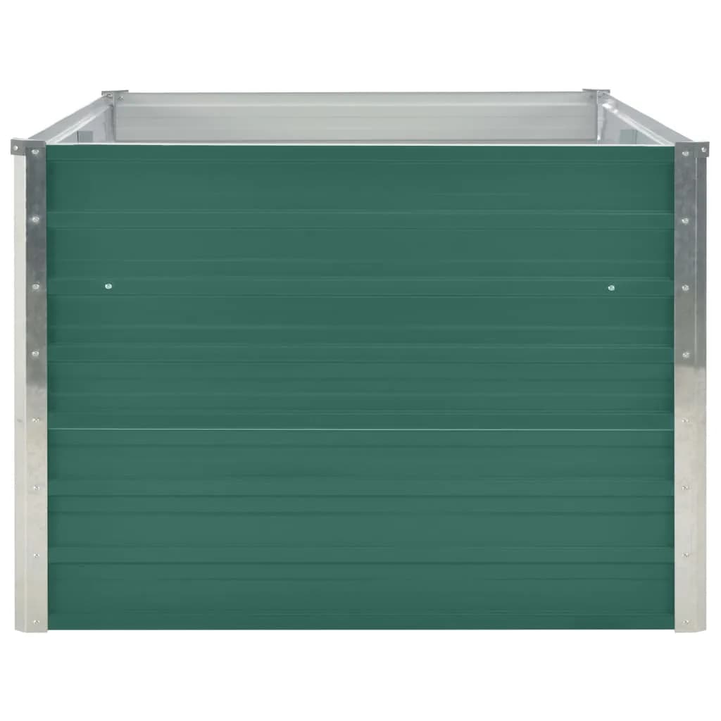 Vidaxl plantenbak verhoogd 160x80x45 cm gegalvaniseerd staal groen
