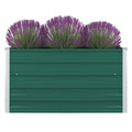 Vidaxl plantenbak verhoogd 100x100x45 cm gegalvaniseerd staal groen
