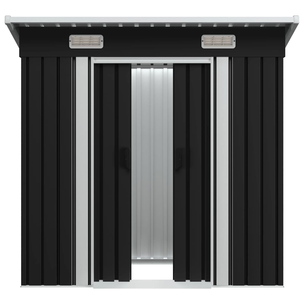 VidaXL Tuinschuur staal antraciet