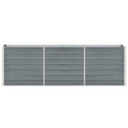 Vidaxl plantenbak verhoogd 240x40x77 cm gegalvaniseerd staal grijs