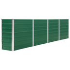 Vidaxl plantenbak verhoogd 320x40x77 cm gegalvaniseerd staal groen