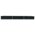 Vidaxl plantenbak verhoogd 480x80x45 cm gegalvaniseerd staal antraciet