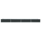 Vidaxl plantenbak verhoogd 600x80x45 cm gegalvaniseerd staal antraciet