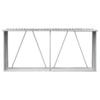 Vidaxl haardhoutschuur 330x84x152 cm gegalvaniseerd staal groen