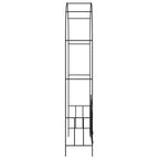 Vidaxl tuinboog met hek 138x40x238 cm ijzer zwart
