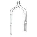 Vidaxl tuinboog 142x37x275 cm ijzer donkergroen