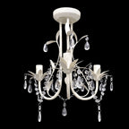 Vidaxl kroonluchters kristal 2 st elegant wit