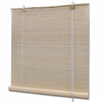 Vidaxl rolgordijnen 2 st 120x160 cm bamboe natuurlijk