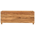 Vidaxl plantenbak verhoogd 100x40x38 cm gerecycled teakhout en staal