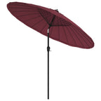 Vidaxl parasol met aluminium paal 250 cm bordeauxrood