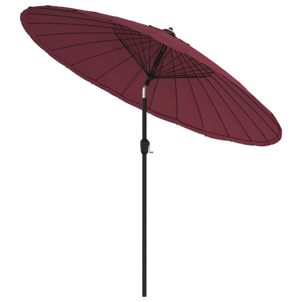 Vidaxl parasol met aluminium paal 250 cm bordeauxrood