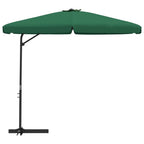 Vidaxl parasol met stalen paal 300 cm groen