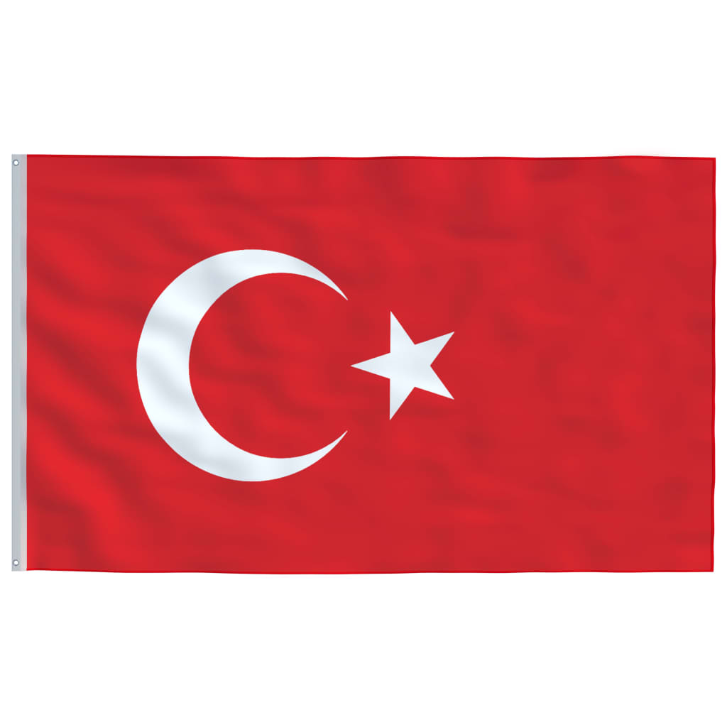 Vidaxl vlag turkije 90x150 cm