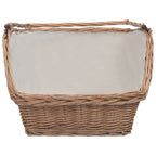 Vidaxl houtmand met handvat 61,5x46,5x58 cm wilgenhout bruin