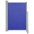 Vidaxl tuinscherm uittrekbaar 120x300 cm blauw