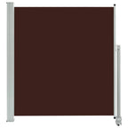 Vidaxl tuinscherm uittrekbaar 140x300 cm bruin