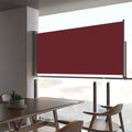 Vidaxl tuinscherm uittrekbaar 60x300 cm rood