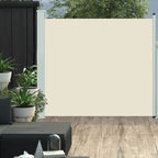 Vidaxl tuinscherm uittrekbaar 170x300 cm crème