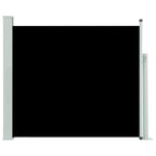 Vidaxl tuinscherm uittrekbaar 100x314 cm zwart
