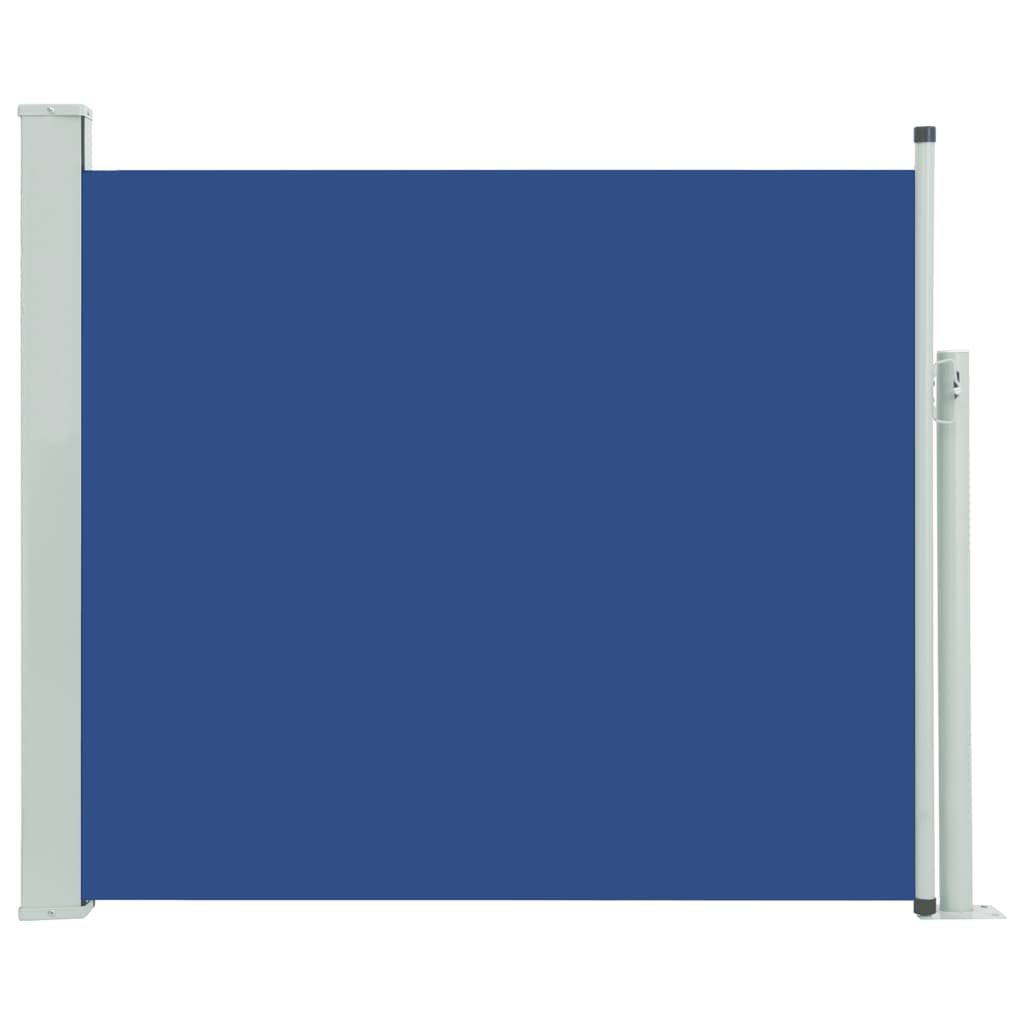 Vidaxl tuinscherm uittrekbaar 100x314 cm blauw