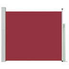 Vidaxl tuinscherm uittrekbaar 100x314 cm rood