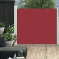 Vidaxl tuinscherm uittrekbaar 100x314 cm rood