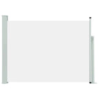 Vidaxl tuinscherm uittrekbaar 120x500 cm crème