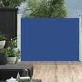 Vidaxl tuinscherm uittrekbaar 120x500 cm blauw