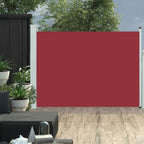 Vidaxl tuinscherm uittrekbaar 120x500 cm rood