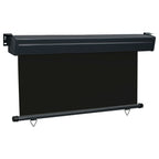 Vidaxl balkonscherm 145x250 cm zwart