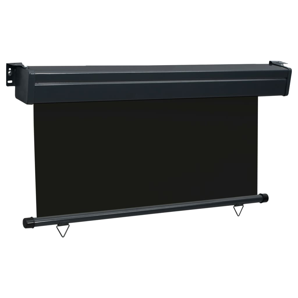Vidaxl balkonscherm 145x250 cm zwart