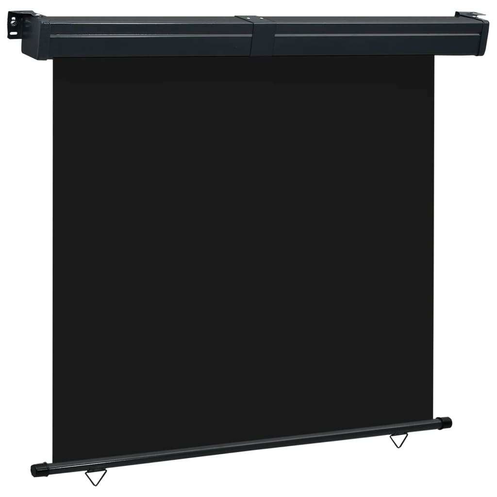 Vidaxl balkonscherm 165x250 cm zwart