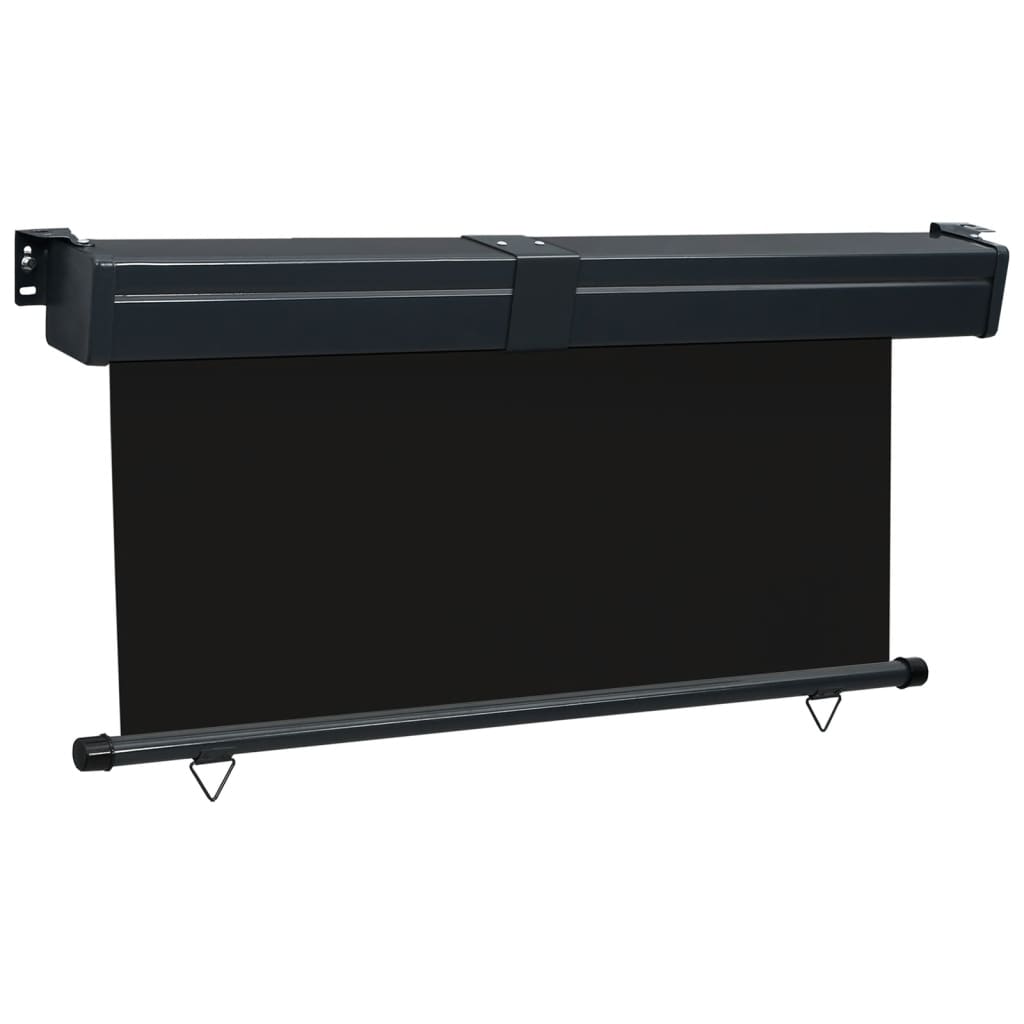 Vidaxl balkonscherm 175x250 cm zwart