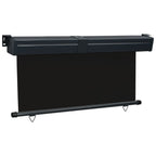 Vidaxl balkonscherm 175x250 cm zwart