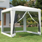 Vidaxl partytent met 4 mesh zijwanden 2,5x2,5 m wit