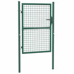 Vidaxl hekpoort staal 100x125 cm groen
