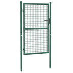 Vidaxl hekpoort staal 100x150 cm groen