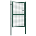 Vidaxl hekpoort staal 100x175 cm groen