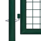 Vidaxl hekpoort staal 100x175 cm groen