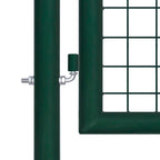 Vidaxl hekpoort staal 100x200 cm groen
