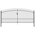 VidaXL Hekpoort dubbele deur met speren bovenkant 400x225 cm