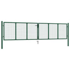 VidaXL Gaaspoort 390x100 cm staal groen