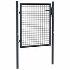 Vidaxl tuinhek van gaas gegalvaniseerd staal 100x75 cm grijs