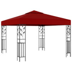 Vidaxl prieel 3x3 m wijnrood